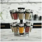 Cole & Mason Herb And Spice Jar Carousel Set 16 Piece Spice Rack Herb Rack