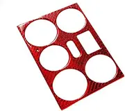 Interior Mouldings 1Pcs Red Carbon Look Climatic Control Cover Trim For Grand Vitara 2006 2007 2008 2009