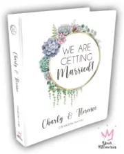 PERSONALISED Bespoke Wedding Planner Organiser Diary / Engagement gift / Married