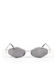Silver Triomphe Geometric Sunglasses