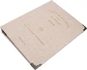 TOGEVAL Note Storage Book Post Cards Photo Album Wear-Resistant Album Picture Storage Album Stamps Collection Holder Album for Concert Ticket Loose Leaf Album Loose-Leaf Album Pu Grey
