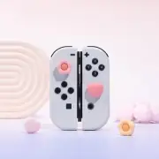 GeekShare 4PCS Soft Thumb Grip Caps for Nintendo Switch/ Lite/OLED Bloom-Heart