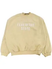[FEAR OF GOD ESSENTIALS] logo-print sweatshirt XL Neutrals