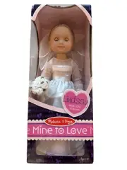 Melissa & Doug Lindsay Doll, 14 Inch Bride Doll, Collectible, Playable, Posable