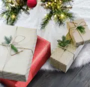 Mini Tree Skirt Small Christmas Tree Skirt White Snow Luxury Faux Fur - 12 in...
