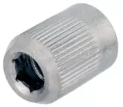 Header Pipe Nut, Knurled Stainless Steel, Allen Key type. Yamaha SR400, SR500