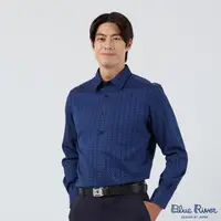 在飛比找momo購物網優惠-【Blue River 藍河】男裝 藍色長袖襯衫-格紋羊毛(