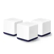 Mercusys Halo H50G(3-pack) AC1900 Whole Home Mesh Wi-Fi System, 500m, 1300Mbps/600Mbps, 3xGigabit Port Per Unit, QoS, Router, Access Point