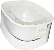 WeiLaiKeQi Hamster Sand Bath Toilet Hamster Cage Clear Hamster Bathhouse Hamster SPA Bathroom, White