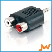Alogic 3.5mm Stereo Audio to 2x RCA Stereo Adapter (1) Male to (2) Female