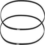 uxcell 2pcs 330XL Rubber Timing Belt 165 Teeth 10mm Width 5.08mm Pitch Synchronous Closed Loop Geared Drive Belt Black for Industrial