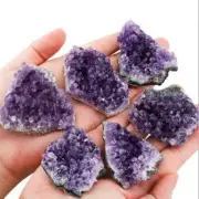 60-80g Natural Rare Amethyst Crystal Cluster Quartz Druzy Geode Specimens Stone