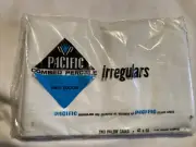 PACIFIC White Pillow Cases Combed Percale New Old Stock Vintage 42 x 38”