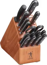 HENCKELS Classic Precision 16-Piece Kitchen Knife Set with Block, Chef Knife,