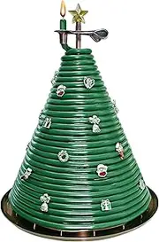 Candle by the Hour 300-Hour Christmas Tree Candle with 20 Charms, Eco-Friendly Natural Beeswax with Cotton Wick
