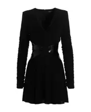 Short knit sequin dress FR38,FR40,FR42 Black