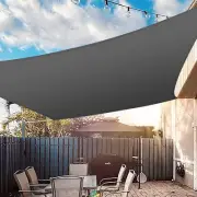 Sun Shade Sails Canopy 6.5'X10' Rectangle, 95% UV Block, 185GSM Heavy Duty Perme