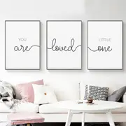 You Are Loved 3 sets Canvas Wall Art