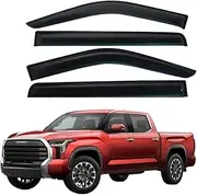 Side Window Deflectors, Compatible with Toyota Tundra 2022-2025， Door Car Window Visor Vent Awning Rain Protector Guard Cover