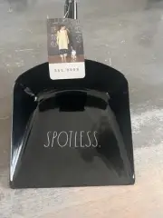 New Rae Dunn Black Metal “SPOTLESS” Dustpan