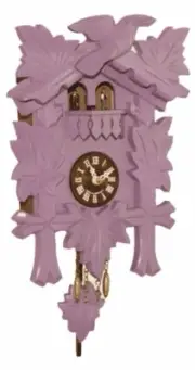 Kuckulino Black Forest Clock with quartz movement and cuck.. TU 2018 PQ lila NEW