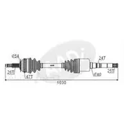 GSP CV Shaft - CVS.CH06