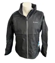 New Columbia Women's Black Waterproof Switchback Hoodie Full Zip Jacket Size XL