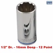 Kincrome K2978 - Deep Socket 1/2" Drive 16mm (Mirror Polish)