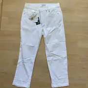 NWT Golfino Ladies The 5 Pocket Techno Stretch Capri 3268924 100 White 4 6 16
