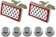 [Select Gifts] Shirt Dress Studs Limousin Province France Flag Cufflinks