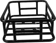 Large Metal Bike Rear Rack Basket Heavy Duty Bicycle Storage for Luggage Groceries More Sleek Design Quick Release for Mounted Bike Racks