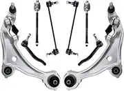 8pcs Front Lower Control Arms Tie Rod Sway Bar Links Suspension Set Compatible For Nissan Murano 2009 2010 2011 2012 2013 2014