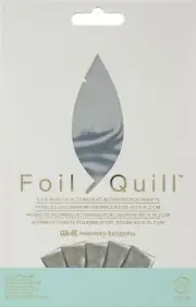 We R Memory Keepers Foil Quill Foil Sheets 4"X6" 30/Pkg-Silver Swan - 3 Pack