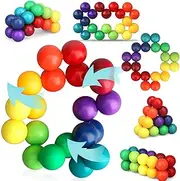 Autism Sensory Toys for Kids Toddler Boy, Cool Fidget Desk Ball Ring Toys for Adults Teens Children, Calm Down Airplane Car Travel Toys Gifts for Boys Girls Age 3-12 Years Old Age 3 Pack