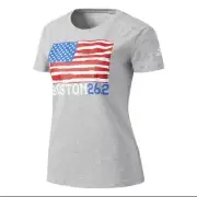 Adidas Women's US Flag Boston Marathon 26.2 T-Shirt NWT