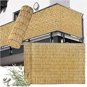 Eco-Friendly Garden Reed Fencing,Bamboo Fencing,Bamboo Screen,Patio Privacy Screens for Balcony,Pool Privacy Fence, Can Be Customized, H×L (Size : 110x700cm/3.6x22.9ft)