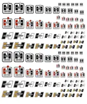 1/64 Hurst Shifters Waterslide Decals MADE IS THE USA
