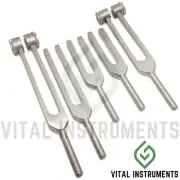 Set of 5 Tuning Forks Healing Therapy Medical Surgical Diagnostic Instruments