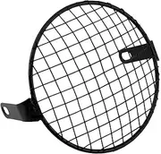 ALXOY Universal 6.5inch Motorcycle Front Headlight Lampshade Mesh Grill Cover Mask Protector Guard Square Compatible with CB400SS EN GN CG 125 250(Hexagon)