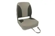 TechBrands High Back Folding Seat (Grey and Charcoal)