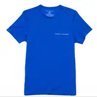 在飛比找PChome24h購物優惠-Tommy Hilfiger 字母大LOGO素色T恤 (海軍