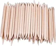 Cuticle Pusher Remover Orange Wood Sticks Manicure Tool Wooden Gel Polish Drawing Stick For Art