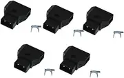 5pcs D Tap Male Connector Power Plug for Photography Cable Assembly Compatible with Camera Monitor LED Light Easy to Install Durable and Reliable Performance