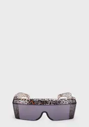 [Good Times Eyewear] Cheetah Oversized Sunglasses