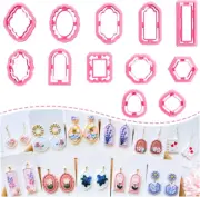 KEOKER Polymer Clay Cutters - Frame Clay Cutters, Boho Polymer Clay Cutters for