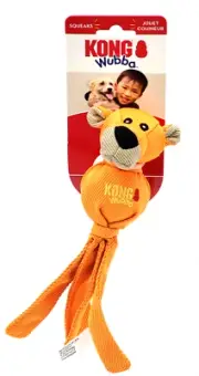 Kong Wubba Friends Ballistic Small Lion Squeaky Dog Fetch Toy