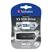 Verbatim 128GB USB 3.0 Flash Drive features Slide and Lock mechanism protect USB