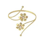 Arm Cuff Upper Arm Band Cuff Bracelet Bangle for Women Silver Gold Boho F-Gold