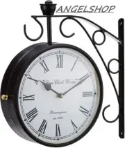 12"in Antique wall clock century Metal round shape modern wall clock gift