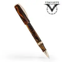 在飛比找樂天市場購物網優惠-義大利 VISCONTI Medici 金色棕 鋼珠筆 /支